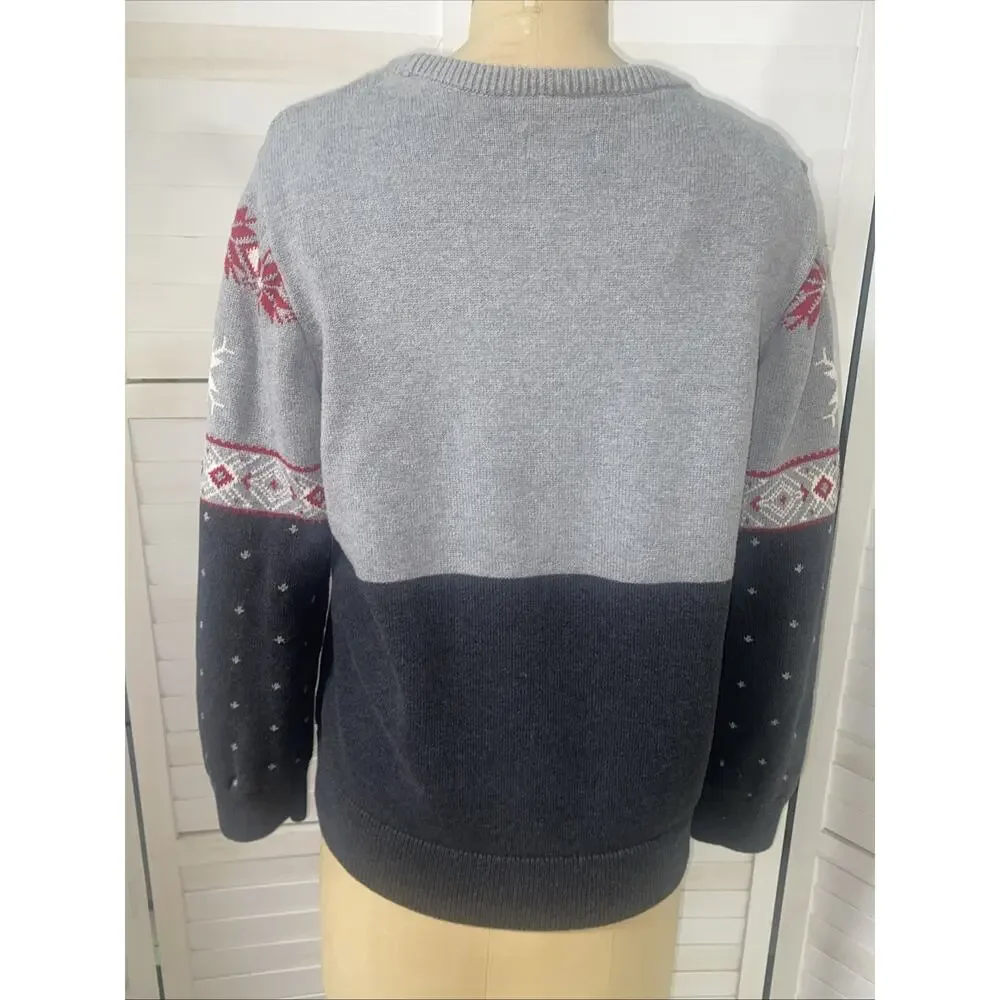 Chaps Crewneck Family Holiday Sweater Women's X-Large Christmas Reindeer